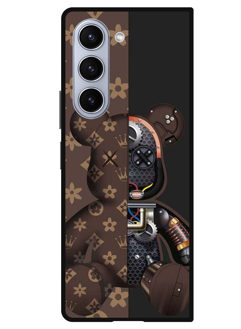 Theodor Protective Case Anti Scratch Shock Proof Bumper Cover For Samsung Galaxy Z Fold 5 Kaws - Image 1