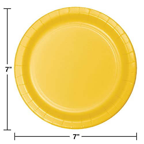 Creative Converting Touch of Color 24 Count Paper Dessert Plates School Bus Yellow one size - Image 3