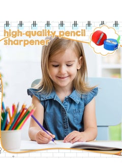 SYOSI 72 Pcs Pencil Sharpeners, Small Manual Pencil Sharpeners,  Mini Round Manual Sharpeners, Pocket Pencil Sharpener for Kids Adults Office School Home Supplies Goodie Bags and Gifts, Multicolor  - Image 5