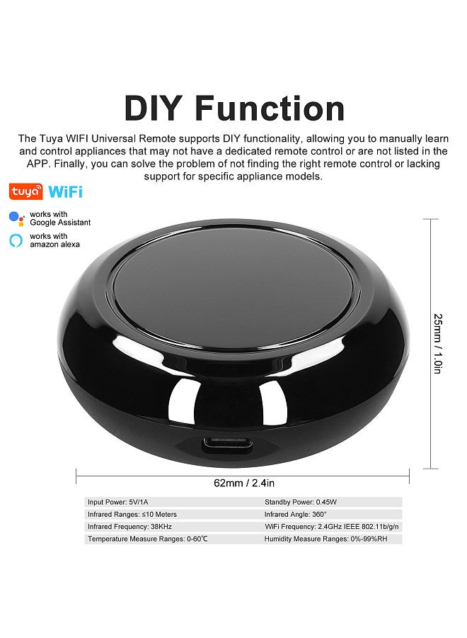 Tuya WiFi IR Universal Remote Controller All-in-One Wireless Controller Infrared Controller Compatible with Alexa  Assistant Voice Control  - Image 3