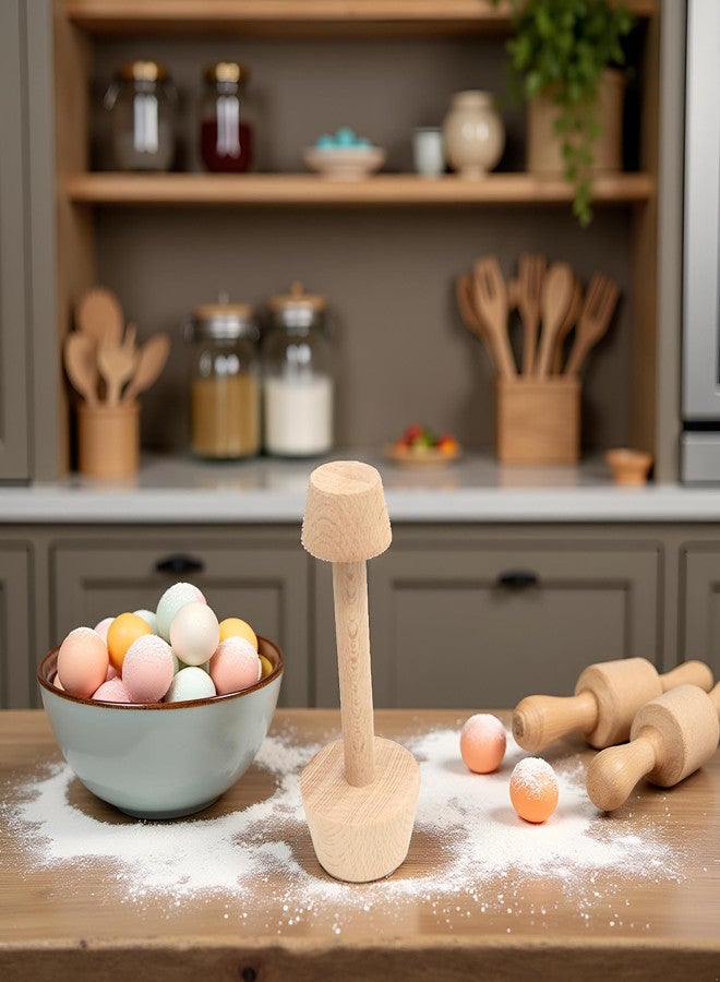 Tustao Tart Tamper Pastry Tamper Double Side Wooden Egg Tart Tamper Mold DIY Cake Pastry Pusher for Kitchen Party Baking Tools Tart Tamper, Pie, Tart and Quiche Pans,Tart Pans - Image 4