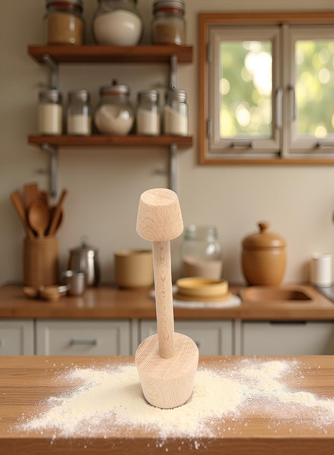 Tustao Tart Tamper Pastry Tamper Double Side Wooden Egg Tart Tamper Mold DIY Cake Pastry Pusher for Kitchen Party Baking Tools Tart Tamper, Pie, Tart and Quiche Pans,Tart Pans - Image 5