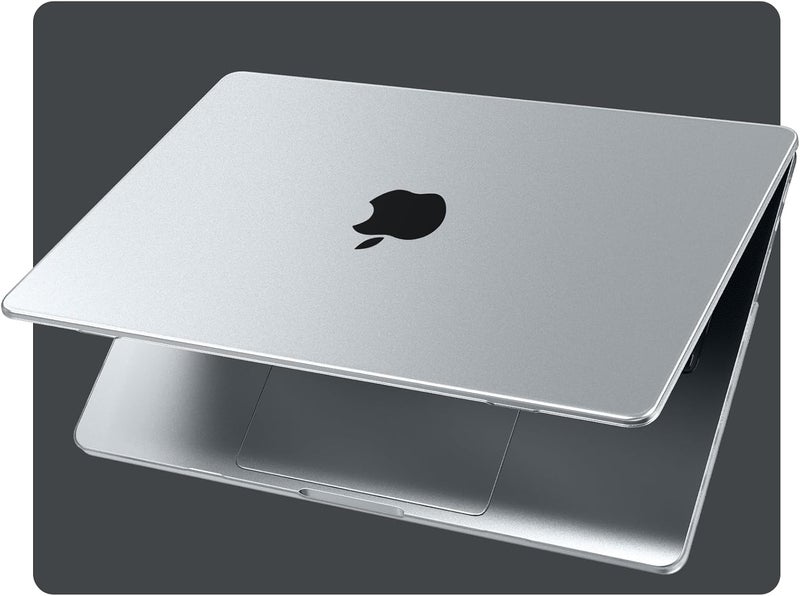 إيوكو حافظة EooCoo متوافقة مع MacBook Pro 14 بوصة M5 A3426 A3427 A3434 2026 و2025-2021، M4 A3112 A3185 A3401 M3 A2918 A2992 M2 A2779 M1 A2442 Pro Max، فائقة النحافة شفافة، غطاء صلب - شفاف غير لامع - Image 1