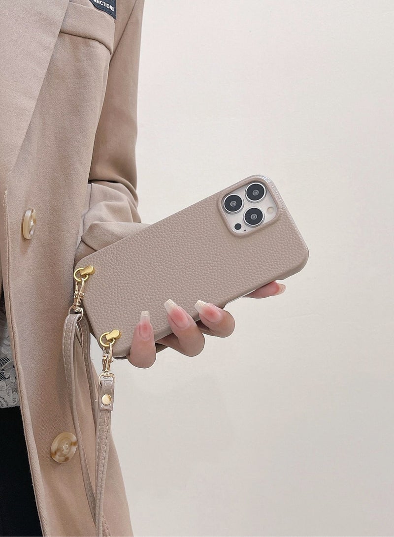 Suteni Back Cover Lychee Leather Phone Case for iPhone - Image 2