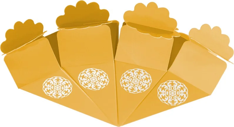 Alsepeteavm Sugar Cone 24pcs Gold Silver Foil