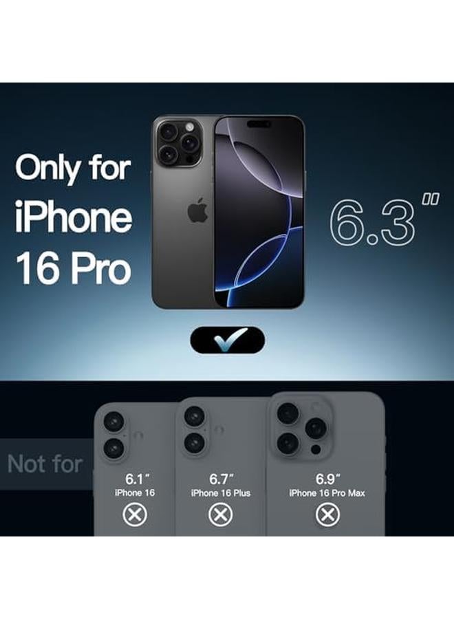 Jetech Case For Iphone 16 Pro 6.3 Inch Non Yellowing Shockproof Phone Bumper Cover Anti Scratch Clear Back Black - Image 2