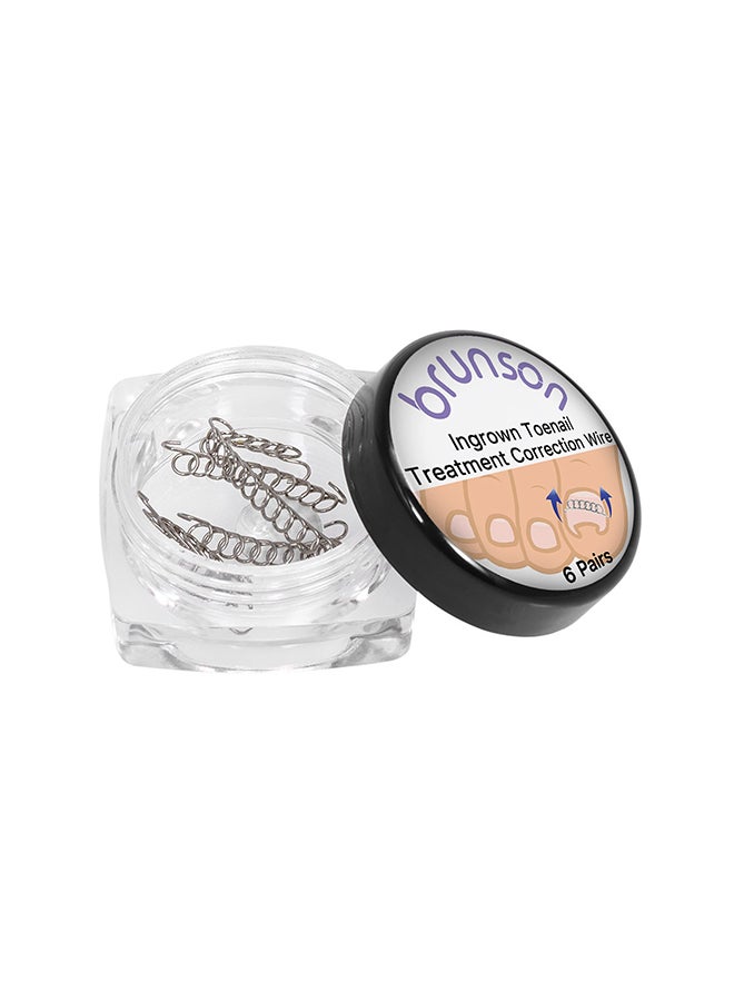 Ingrown Toenail Correction Chain – Professional Nail Correction System for Ingrown Nails | Toenail Brace Chain, Curved Nail Corrector, Nail Orthonyxia Tool, Pedicure Treatment, Podiatry & Foot Care Supplies