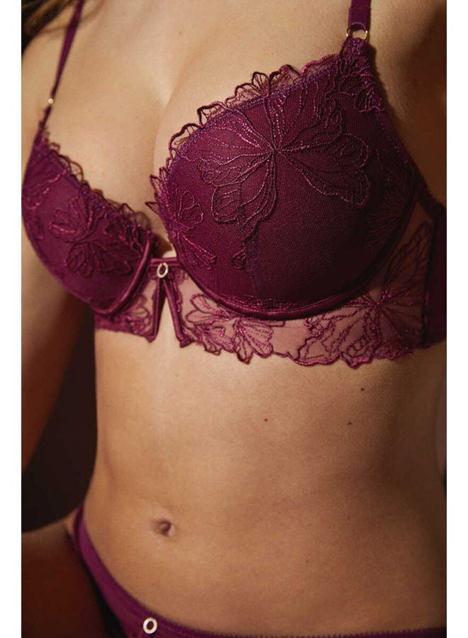 women'secret GORGEOUS Garnet embroidered tulle push-up bra - Image 3