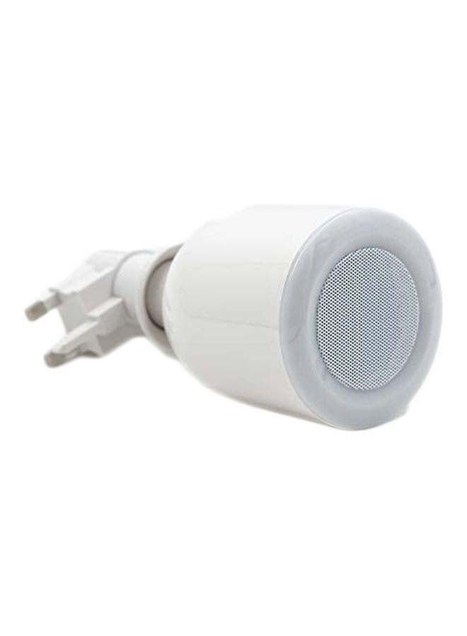 مصباح LED للقرآن مع مكبر صوت 15x5.5x2.2 سم بلاستيك أبيض - Image 1