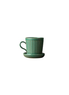 1 Piece Handmade Ceramic Coffee Milk Mug With Saucer, Simple Yet Retro - pzsku/Z438AF3F40C35663321FCZ/45/_/1678438187/7df7488f-e3f3-4139-a56e-dc8915e5444e