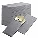BloominGoods 50Pack Disposable LinenFeel Dinner Napkins with Builtin Flatware Pocket GRAY Prefolded Cloth Like Paper Napkins For Dinner Wedding Or Party Silverware NOT Included - Image 1