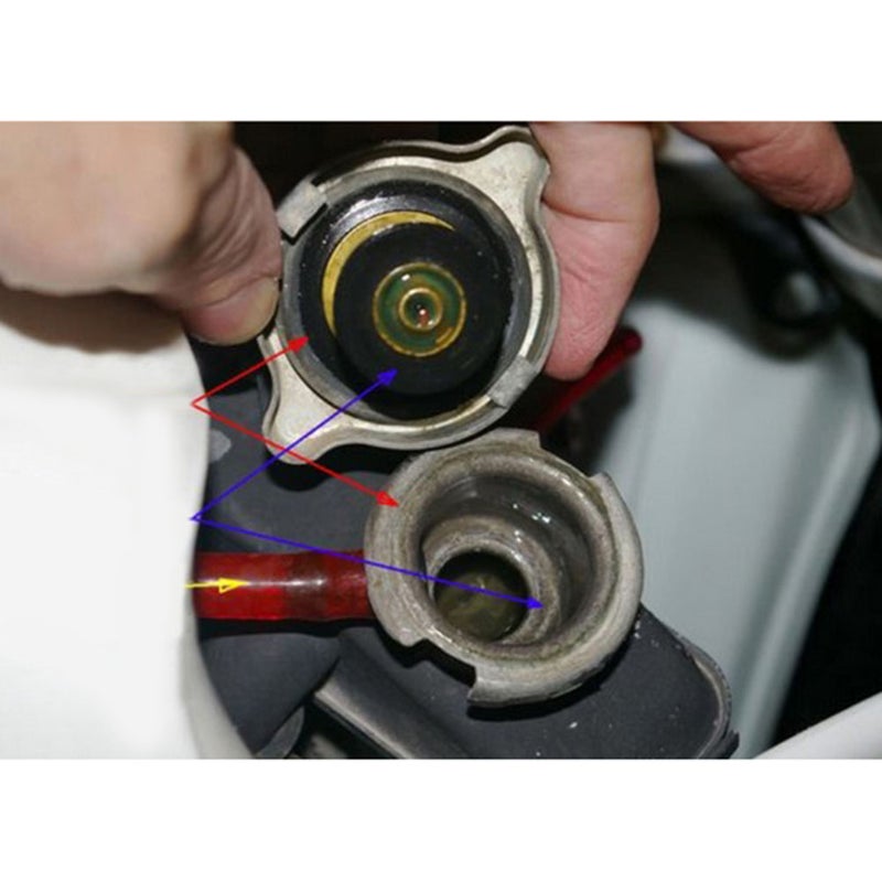 Car Water Cover with Water Temperature Gauge Radiator - 1.1 Small - Image 4