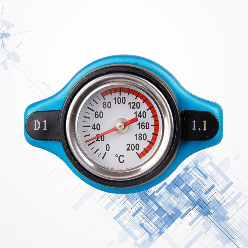 Car Water Cover with Water Temperature Gauge Radiator - 1.1 Small - Image 3