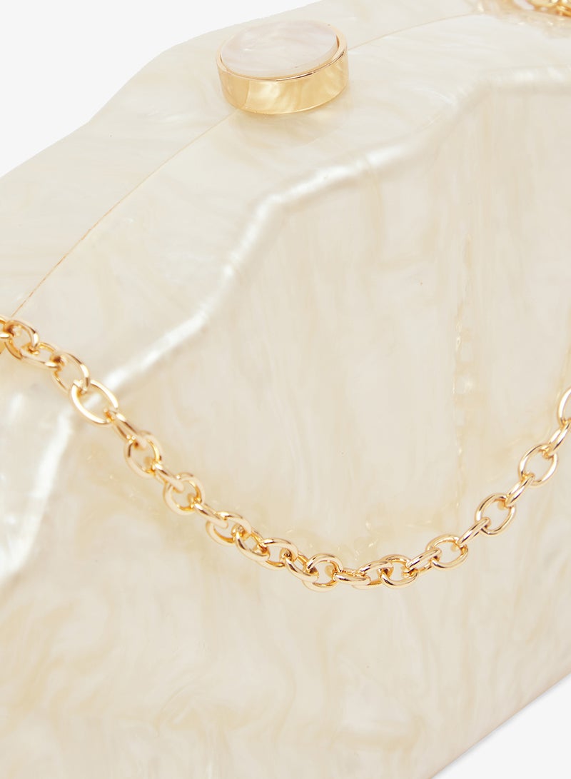 GLAMOROUS Casual Fan Resin Clutch - Image 4