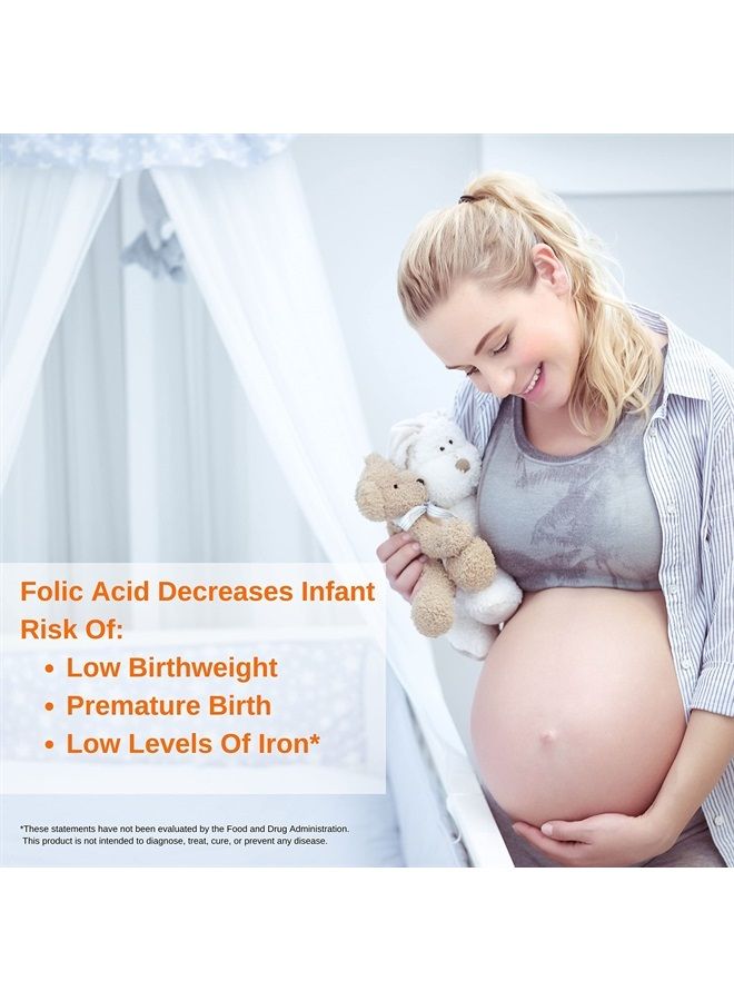 PHARMATECH Folic Acid Supplement, Folate Prenatal, Folic Acid 800 mcg Plus Iron 27 mg, Vitamin B9, Prenatal Folic Acid, Fast Absorption, 250 Softgels - Image 5