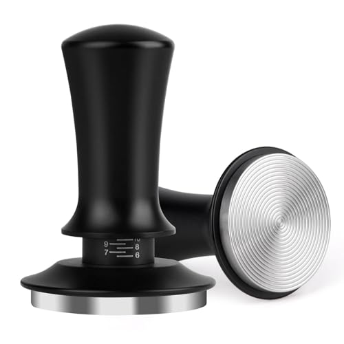 Attsky 58mm Espresso Tamper, Coffee Tamper for Espresso Machine, Espresso Tamp with Spring Loaded Tamper, Depth-adjustable Espresso Hand Tampers 58mm - Image 1