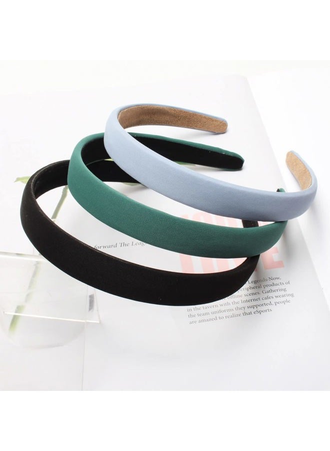 Cuizhiyu Solid Simple Headbands for Women 0.78inch Plain Soft Cloth Head Band No Slip Fashion Girls Pink Hair Bands Cute Hair Hoops hair Accessories Pack of 6… - Image 3