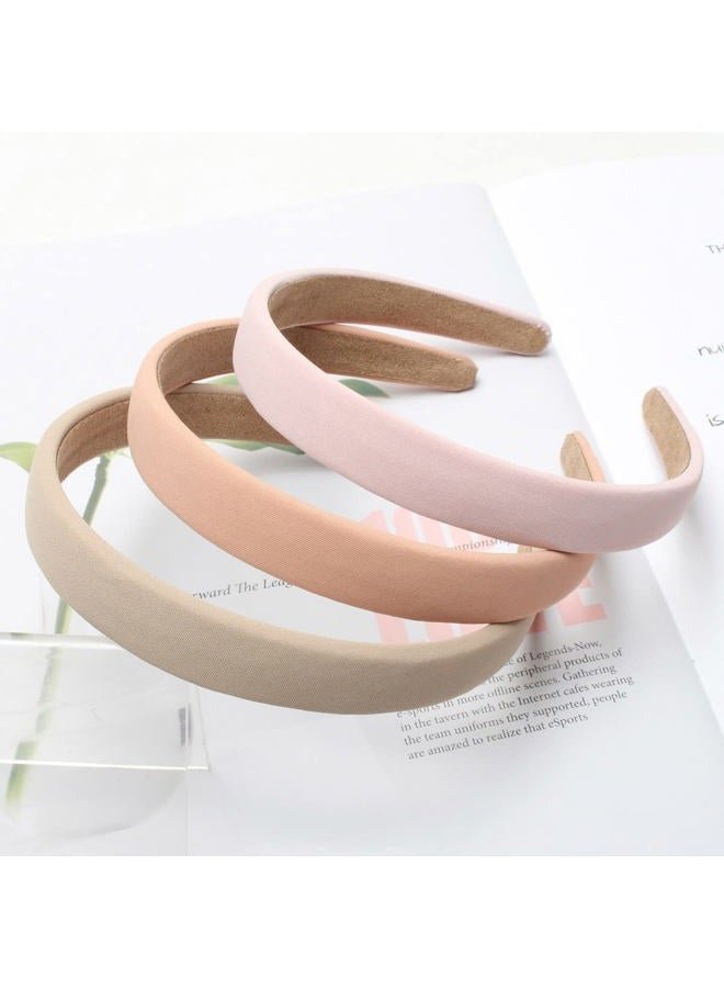 Cuizhiyu Solid Simple Headbands for Women 0.78inch Plain Soft Cloth Head Band No Slip Fashion Girls Pink Hair Bands Cute Hair Hoops hair Accessories Pack of 6… - Image 2