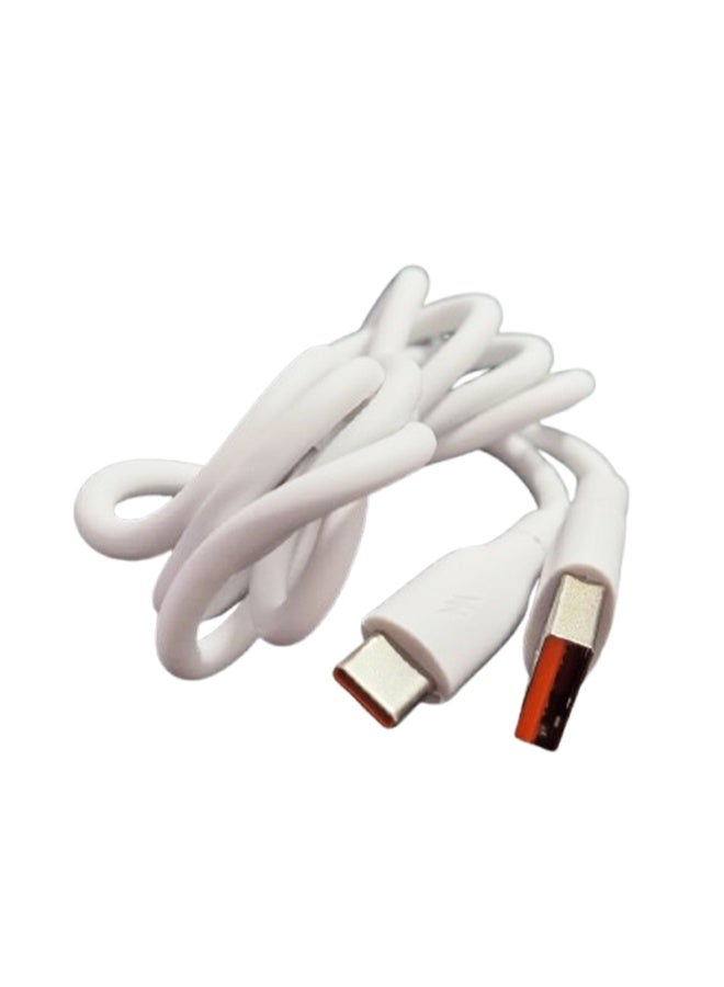 22.5W  Super fast +QC Wall Charger DC-220 , MI.HW Super Fast Charger with Turbo Power, Overheat Protection & USB to Type-C Cable , Compact Design, Stable Output for Android and USB-C Devices - White - Image 4