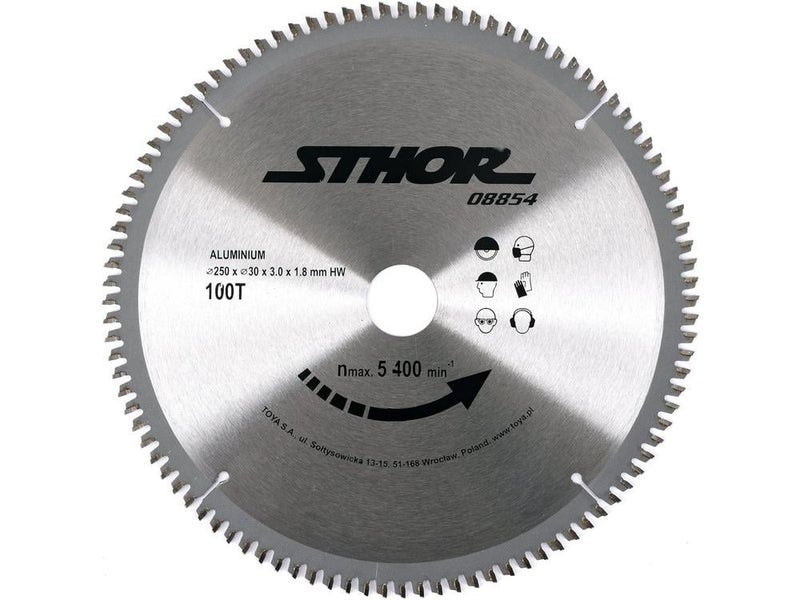 250 x 100T x 30 mm – TCT 08854 aluminum cutting blade