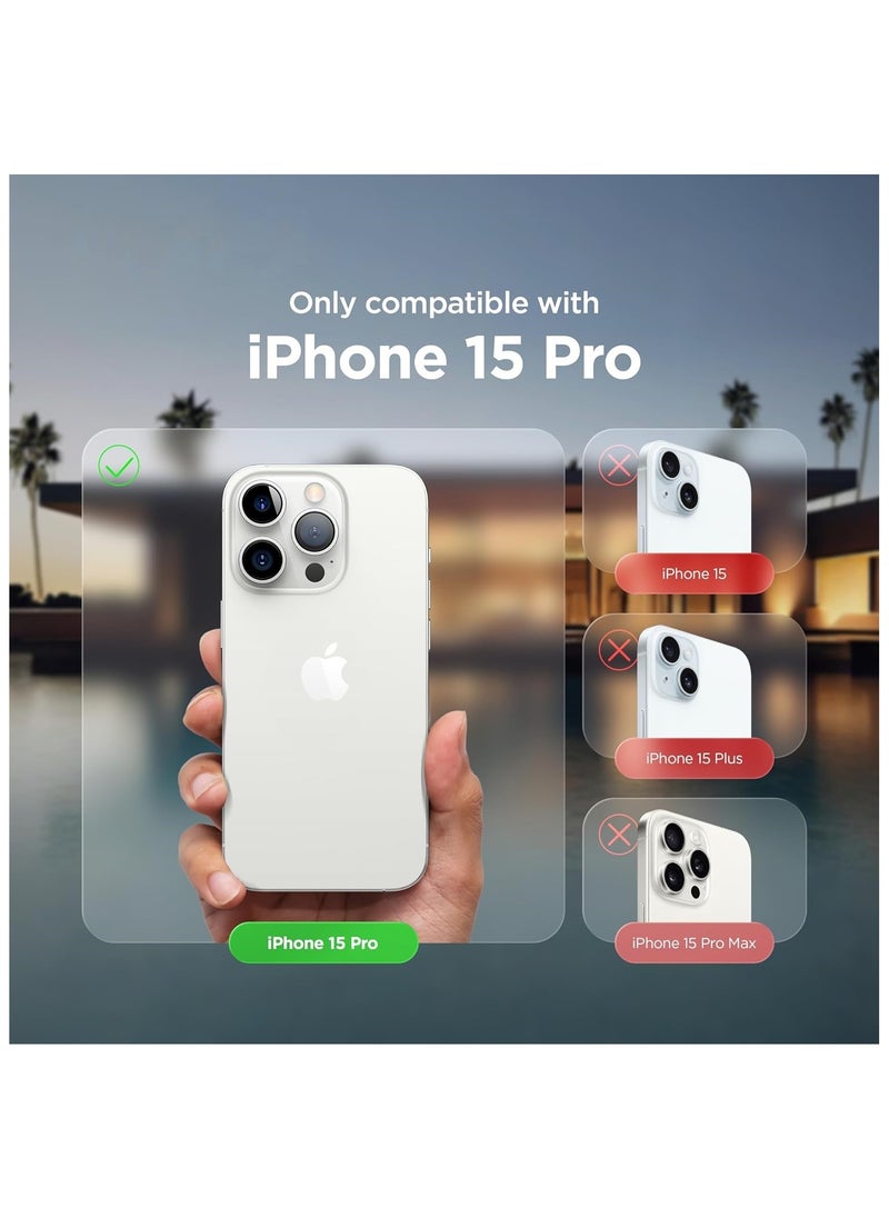 Delivus Iphone Silicone Case - Silky Soft Touch with Grade Drop Protection - Anti-Scratch Microfiber Lining - Shockproof Protective Phone Case Slim Thin Cover (Iphone 15 Pro, Green)  - Image 5
