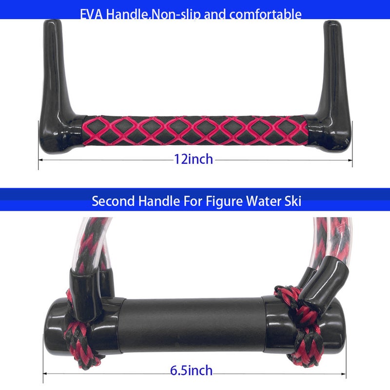 75ft Wakeboard Kneeboard Rope Wake Surfing Rope Water Sports Tow Rope with Anti-Slip Handle - Image 3