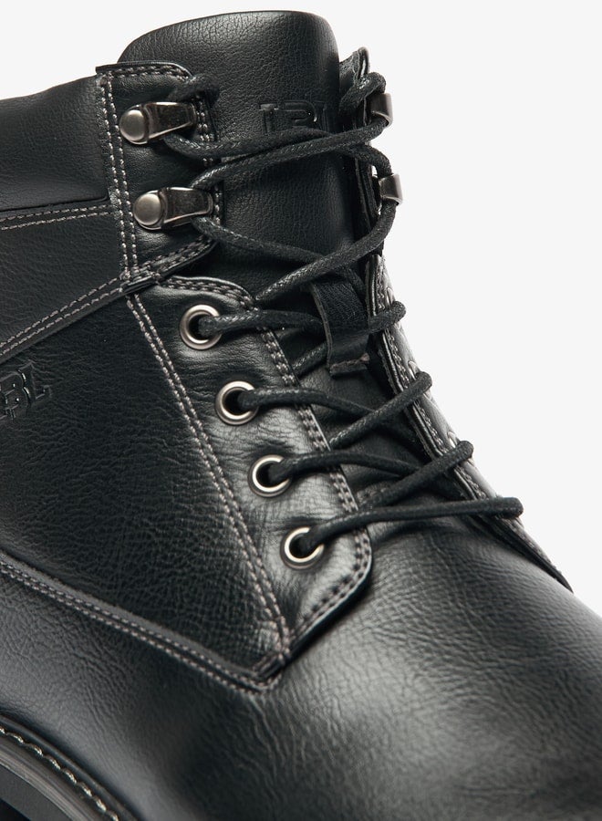 LBL by Shoexpress Men's Textured Chukka Boots with Zip Closure - Image 5