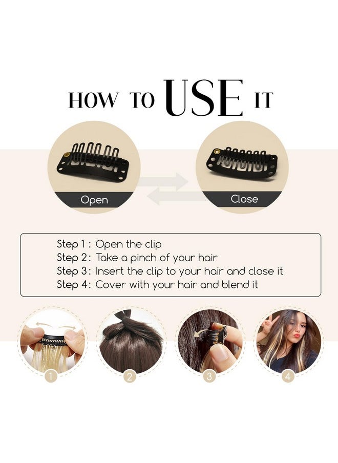 Dreamlover 2In1 Clip In Tinsel Hair Extensions For Women Clip And Go Hair Extensions With Glitter Fairy Tinsels Sparkly Hair Accessories For Girls Honey Blonde 24 Pieces  - Image 4