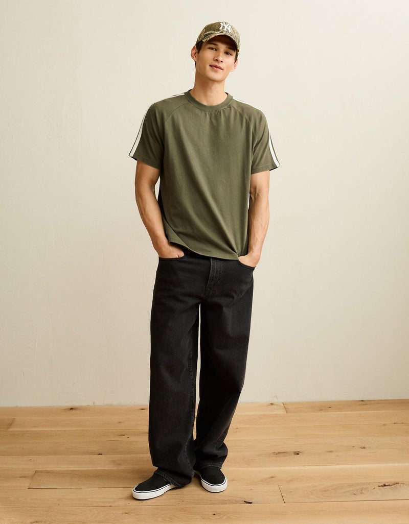 American Eagle AE Standard Fit Raglan T-Shirt - Image 1