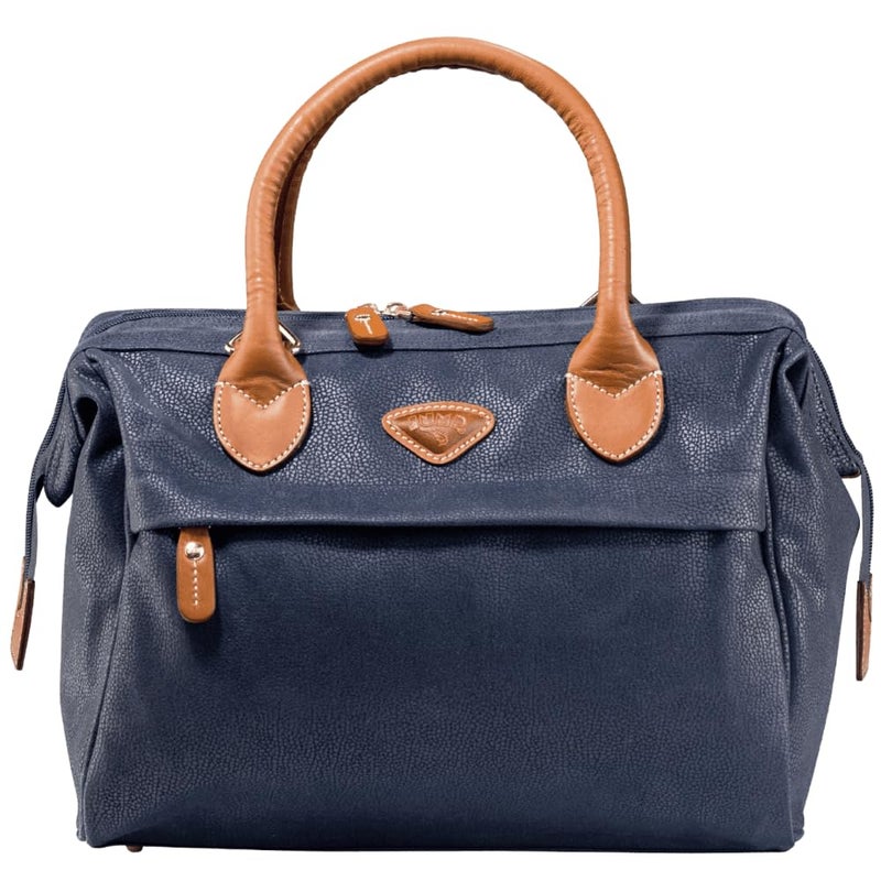 Jump JUMP Uppsala Beauty Doctor Vanity BagNavy BlueCabin32 cms Polysuede Material with Leather Trimmings Carryon Fashion Cosmetic Travel Bag  - Image 1