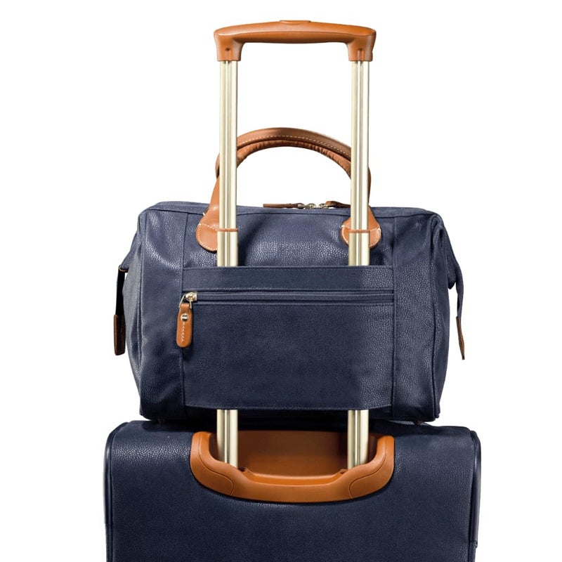 Jump JUMP Uppsala Beauty Doctor Vanity BagNavy BlueCabin32 cms Polysuede Material with Leather Trimmings Carryon Fashion Cosmetic Travel Bag  - Image 5