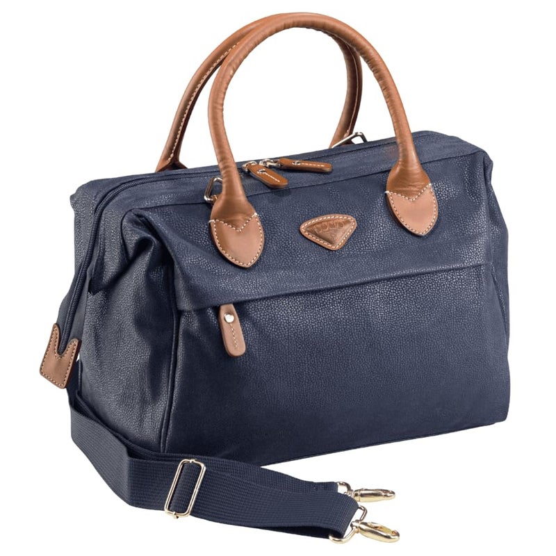 Jump JUMP Uppsala Beauty Doctor Vanity BagNavy BlueCabin32 cms Polysuede Material with Leather Trimmings Carryon Fashion Cosmetic Travel Bag  - Image 2