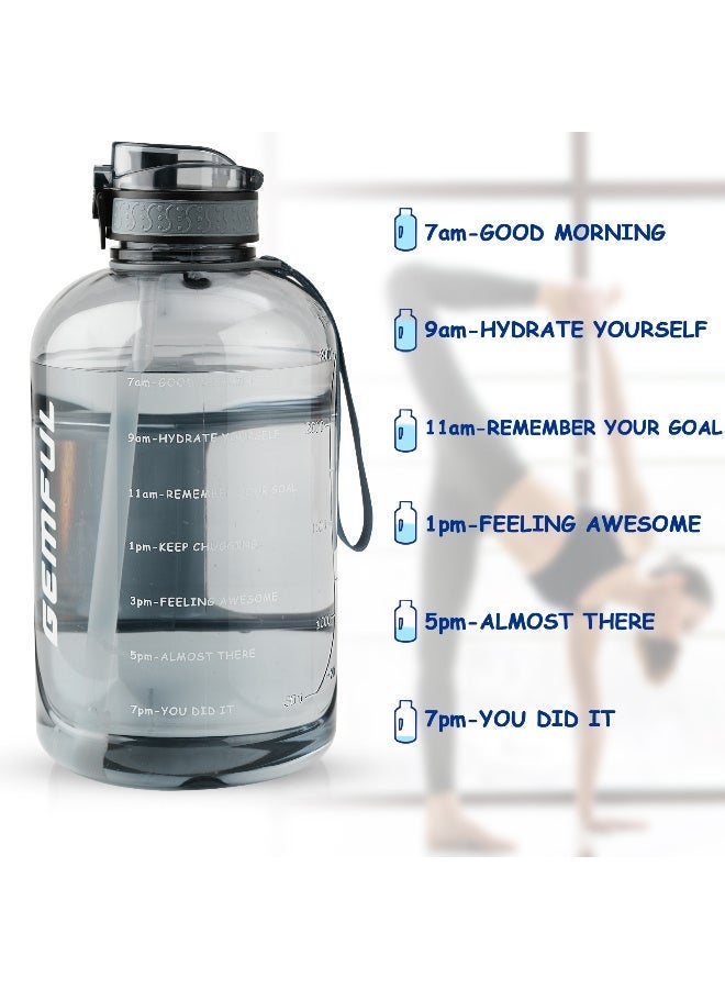 جيمفول زجاجة ماء كبيرة ٣ لتر مع فراشي التنظيف - Image 4