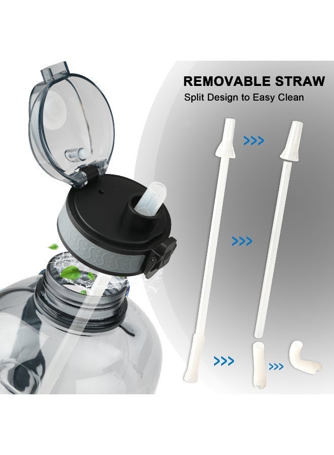 جيمفول زجاجة ماء كبيرة ٣ لتر مع فراشي التنظيف - Image 3