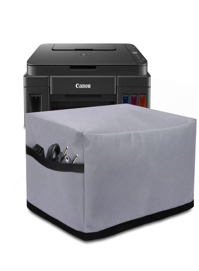 Crasome Dust & Water Proof Printer Cover for Canon Pixma G3000 / G3012 / G3010 / G2012 (Grey) - Image 1