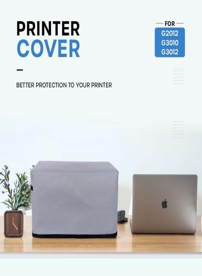 Crasome Dust & Water Proof Printer Cover for Canon Pixma G3000 / G3012 / G3010 / G2012 (Grey) - Image 2