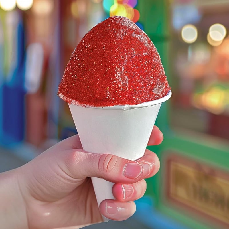 Zilphoba 300pcs 4.5oz Paper Snow Cone Cup  Thicken Disposable White Ice Cup  Water Cup - Image 4
