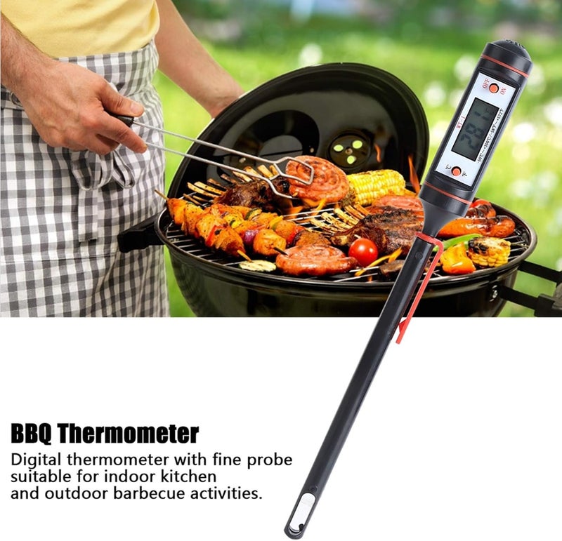 klarako Food Thermometer, Long Probe Digital Stainless Steel BBQ Thermometer, for Roasts Steaks - Image 3
