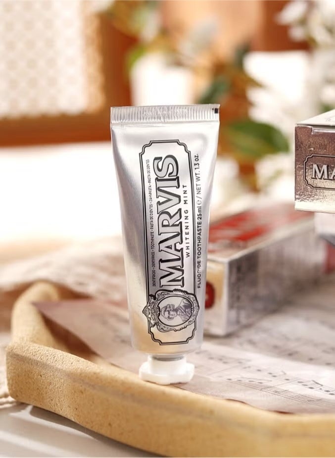 Marvis Whitening Mint Fluoride Toothpaste 25ml - Image 3
