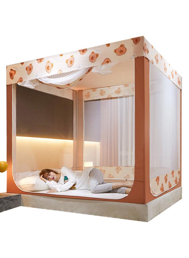 Bluejw Household Mosquito Net High-grade Children's Drop-resistant Mongolian Yurt Sitting-bed Type Internet-famous Anti-mosquito Net Portable Foldable For Clearance - Image 4