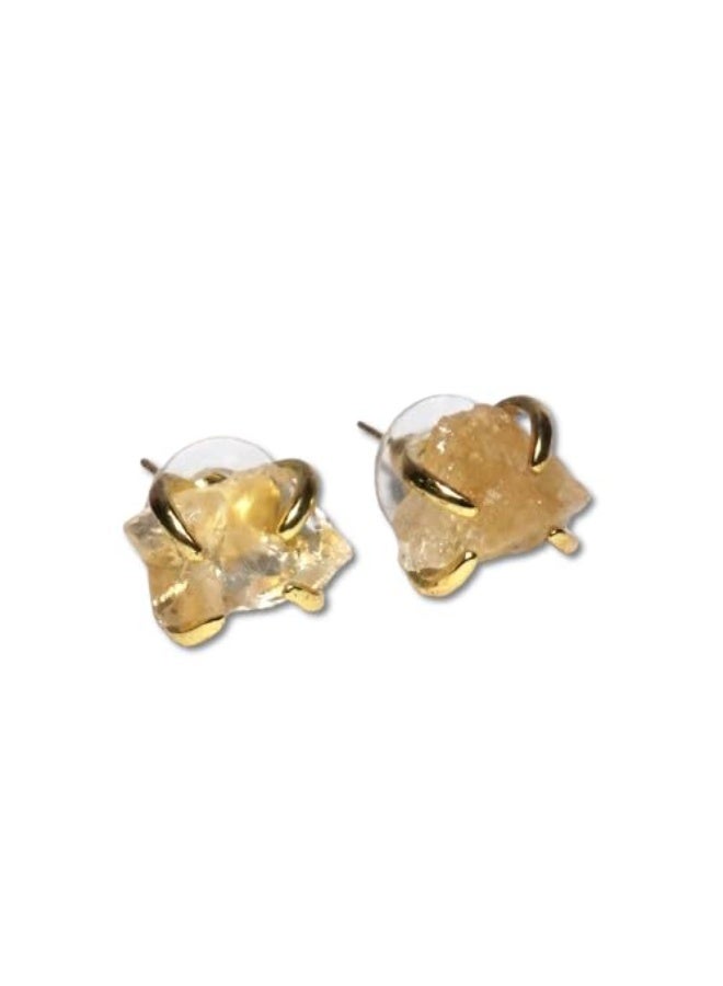 Studd Muffyn | Citrine Spider Studs - Image 1