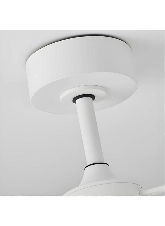 ACCEPT Modern Ceiling Fan with Integrated LED Chandelier, 3 Light Colors, 6 Speeds with Remote Control, 60cm - White. - Image 3