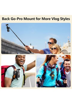 AMAZEAR Magnetic Mount Stand Compatible with DJI Osmo Pocket 3, Upgraded Pocket3 Accessories Adapter Clamp Magnet Suction Case Holder on Desktop, Vertical Surface, 180° Adjustable Handle, WITH 2 Lens Protector + 2 LCD Screen Protector  - Image 5
