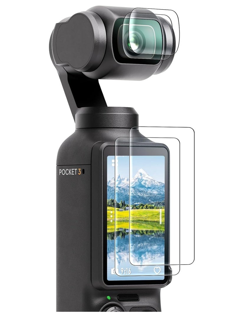 AMAZEAR - Magnetic Mount Stand Compatible with DJI Osmo Pocket 3, Upgraded Pocket3 Accessories Adapter Clamp Magnet Suction Case Holder on Desktop, Vertical Surface, 180° Adjustable Handle, WITH 2 Lens Protector + 2 LCD Screen Protector - Image 1