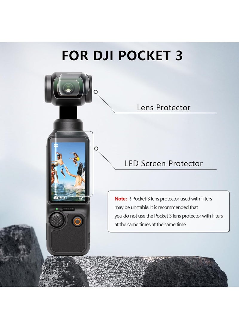 AMAZEAR - Magnetic Mount Stand Compatible with DJI Osmo Pocket 3, Upgraded Pocket3 Accessories Adapter Clamp Magnet Suction Case Holder on Desktop, Vertical Surface, 180° Adjustable Handle, WITH 2 Lens Protector + 2 LCD Screen Protector - Image 1