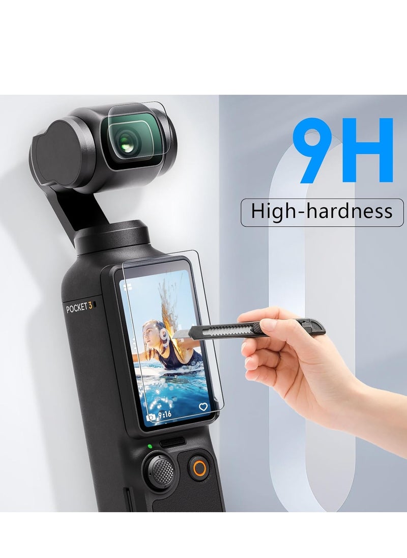 AMAZEAR - Magnetic Mount Stand Compatible with DJI Osmo Pocket 3, Upgraded Pocket3 Accessories Adapter Clamp Magnet Suction Case Holder on Desktop, Vertical Surface, 180° Adjustable Handle, WITH 2 Lens Protector + 2 LCD Screen Protector - Image 1