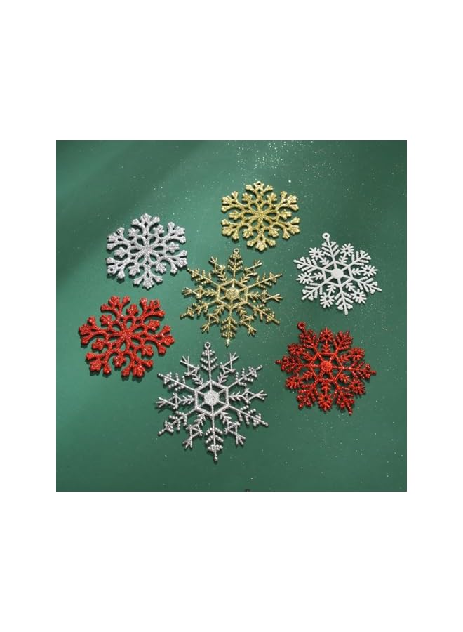 The Bros Snowflake Hanging Decorations - Christmas Decorations (golden) - Image 3