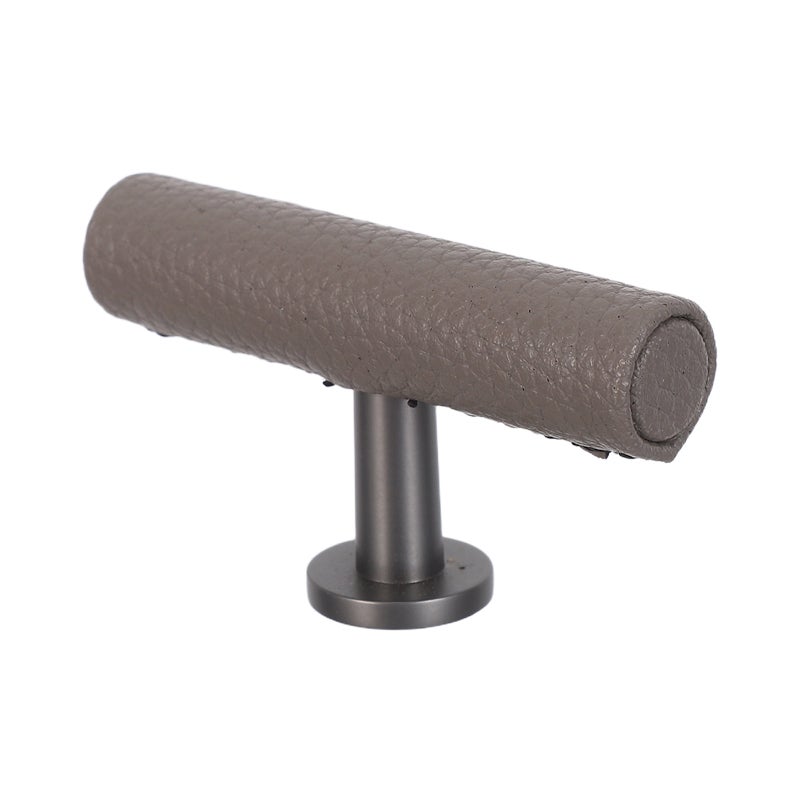 Leather Drawer Pull: Dresser Handle T Shaped Cabinet Pull - Vintage Door Handle Replacement for Furniture Cupboards Cabinets - Image 1
