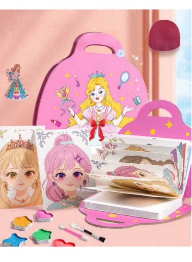 20 صفحة حقيبة ماكياج الأزياء + DIY ملاحظات اللعبة ، حقيبة ماكياج الأميرة - Image 1