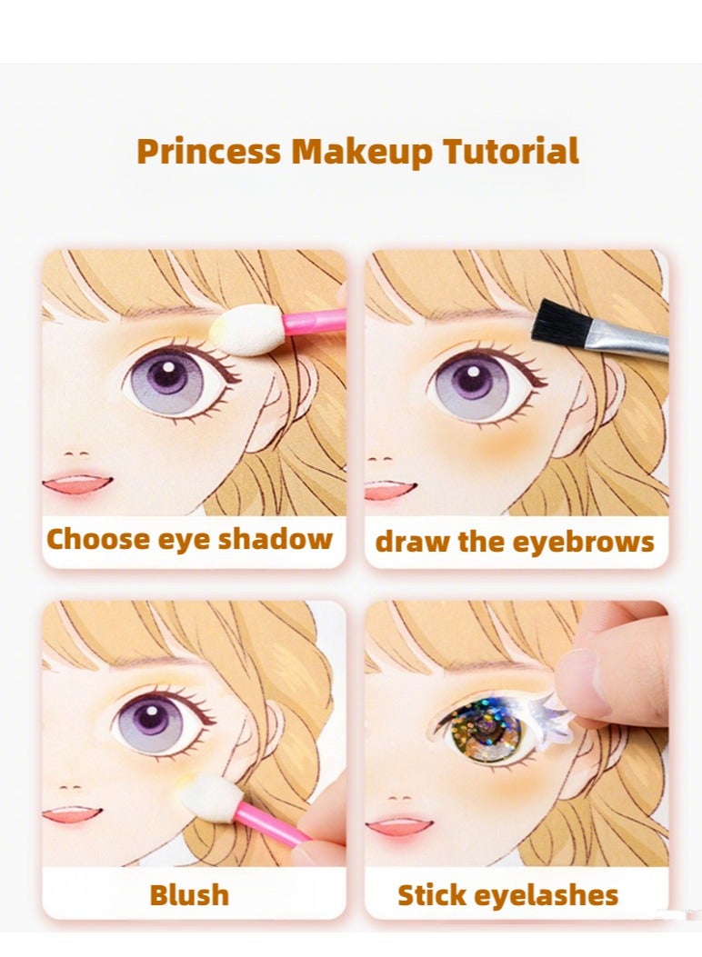 20 صفحة حقيبة ماكياج الأزياء + DIY ملاحظات اللعبة ، حقيبة ماكياج الأميرة - Image 2